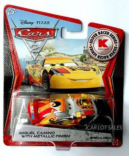   Cars 2 KMART DAY 9 SILVER RACER MIGUEL CAMINO METALLIC FINISH NEW