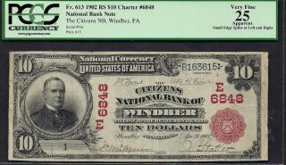 101902NATIO​NALSERIAL NUMBER 1CITIZENS BANK OF WINDBER (PA) SN 