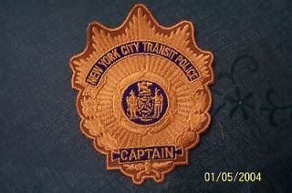 RAILROAD POLICE HAT PATCH CAPTAIN  TRANSIT DEFUNCT OBSOLETE