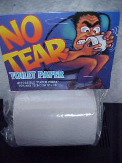 Camping RV Trailer Joke No Tear Toilet Paper Gag Gift Prank Bathroom 