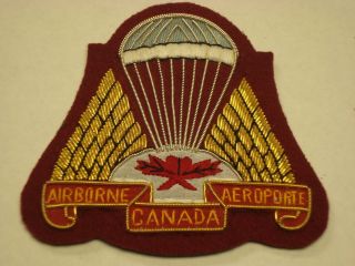 Canadian Army Bullion Canadian Airborne Regiment CAR Officers Cap 