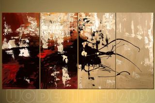 Oil Painting On Canvas Set(4PCS) Modern Abstract WALL deco (NO Frame 