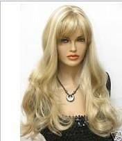 Fashion lovely long wavy synthetic fibre hair Cosplay long wig/wigs 