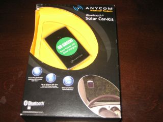 New Anycom Solar Hands Free Bluetooth Car Kit   SCK1