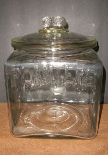 Vintage Store Counter Top Apothecary Planters Peanut Jar 