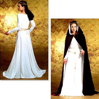   MEDIEVAL GOWN CAPE COSTUME SEWING PATTERN 6 12 Butterick 4377