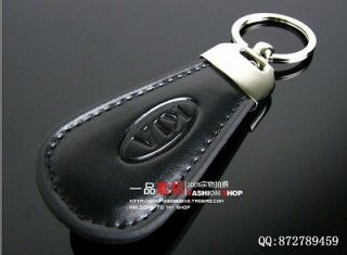 Auto Car KIA Logo Leather Key Chain / Ring Rio Cerato Forte Sportage 
