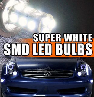 2pc White H7 18x 5050 SMD LED Car Bumper Fog/Driving Light Lamp Bulbs 