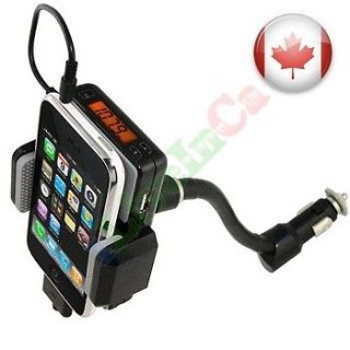 FM TRANSMITTER CAR KIT HANDS FREE FOR IPHONE IPOD ITOUCH CELL PHONE