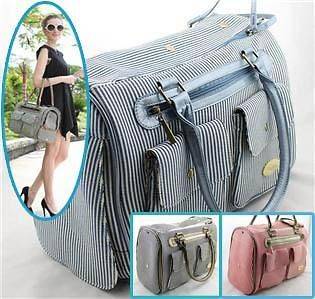   Wholesale Stripped Small dog carriers luxury Airline Travel Bag 3 C