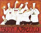 Buon Appetito Chef Kitchen Jennifer Garant 8x10 Framed or Unframed 