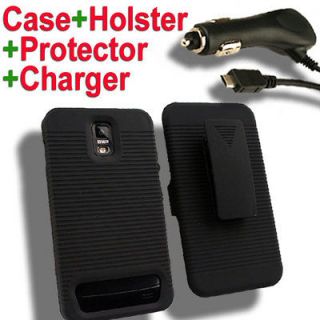 Case+Car Charger+Screen Protector for Samsung Galaxy S II Skyrocket E 