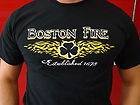 Boston Fire Gear Celtic Cross FireFighter T Shirt, S/S