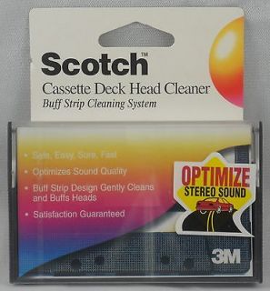 NEW SCOTCH CASSETTE DECK HEAD CLEANER 3M AUDIO STEREO SOUND QUALITY 