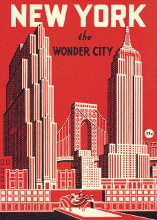 Cavallini & Co. New York Wonder City Decorative Wrapping Paper 20x28