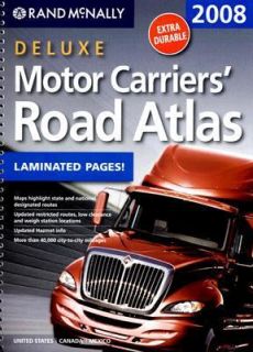 Rand Mcnally Deluxe Motor Carriers Road Atlas 2007, Paperback