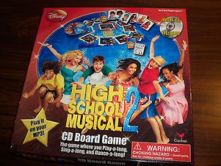 DISNEY HIGH SCHOOL MUSICAL 2 CD BOARD GAME 2 6 PLAYERS AGES 7+