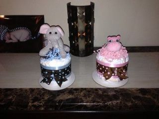 Diaper Cake Mini  One Item   Baby Shower Centerpieces / Gifts
