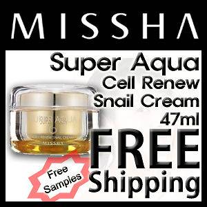 MISSHA] Super Aqua Cell Renew Snail Cream 47ml CosmeticLove Korean 