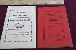 1921 IOOF membership book Chautauqua Lodge 382 Fredonia NY Odd Fellows 