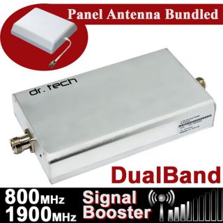 Dr. Tech CellPhone Signal Booster Amplifier DualBand 800/1900 MHz 