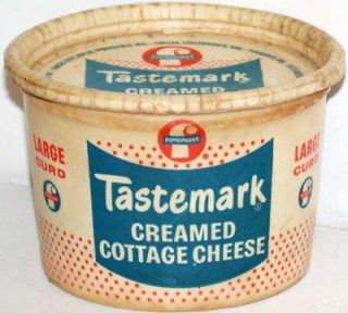 Old cottage cheese container FOREMOST TASTEMARK large curd Paragould 
