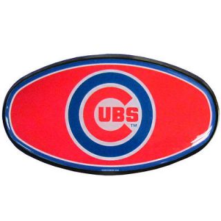 CHICAGO CUBS 2 durable plastic trailer hitch cover with domed team 