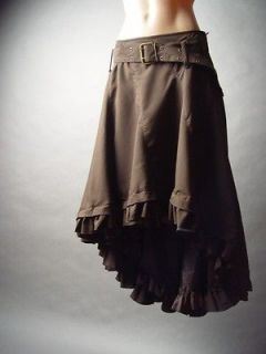   Victorian Prairie Riding Long Tail Hem Petticoat Belt Skirt S