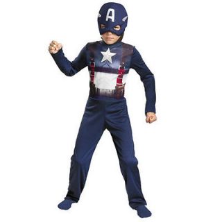 Avengers CAPTAIN AMERICA Child Costume M 7 8 Medium Boys Kid Halloween 