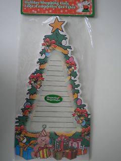   HOLIDAY SHOPPING LIST NOTEPAD~ CHRISTMAS TREE & GIFTS ~ 40 Sheets