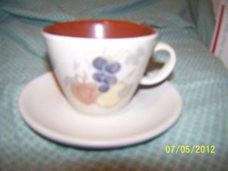Vintage Chatham Potters USA Country Harvest Pattern Coffee/Tea Cup 