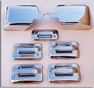 04 08 Ford F150 Chrome Door Handle Mirror Covers Bezels (Fits: 2005 