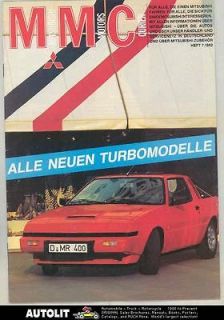 1983 Mitsubishi Starion Colt Galant Sapporo Lancer Turbo Brochure 