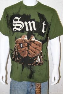 New With Tags Smet By Christian Audigier Men Green Prison Break T 