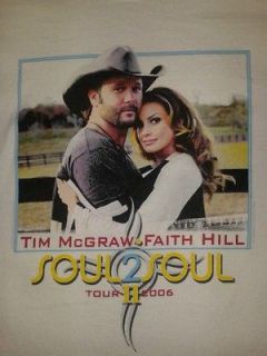 2006 FAITH HILL & TIM McGRAW Tour Shirt   Size L   