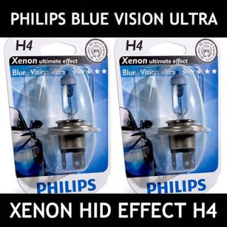 Philips Blue Vision Ultra H4   CITROEN PICASSO 1999 2007 Low Beam