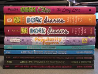   AMELIA, POPULARITY PAPERS GEEK CHIC & DORK DIARIES Books All HB VGC L2