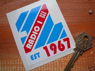 RADIO ONE old style classic car stickers