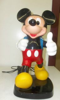 Vintage 1986 Tyco 14 Mickey Mouse with Backpack Push Button Phone