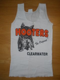 NEW HOOTERS AUTHENTIC UNIFORM TANK TOP CLEARWATER FL XS/S/M/L