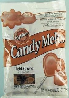 NEW Wilton ***LIGHT COCOA CANDY MELTS, 12 oz.*** #1359