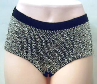 silver sequin shorts in Womens Clothing