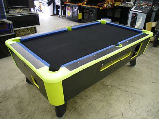 ft Coin Operated Black Light Pool Table + Balls & Sticks 1 Piece 