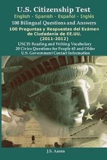 NEW U.S.Citizenship Test (English and Spanish   Espanol y Ingles) 100 