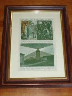 Print circa 80 years old Sir Humphry Davy Safety Lamp