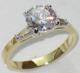   CT SOLITAIRE BAGUETTE ENGAGEMENT SIMULATED DIAMOND RING RECOMMENDED
