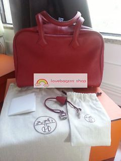  Hermes Sac Victoria kelly II 35 cm Clemence Rouge Red Shoulder Bag