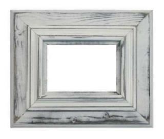 Lauren White Picture Frame Solid Wood New Distressed