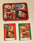 Double Set US Playing Card Co. Coca Cola Santa Sealed Decks w/Tin 1995 