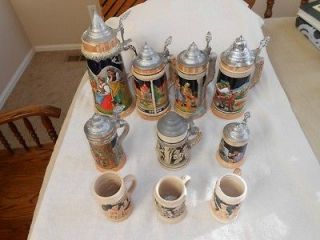 antique german beer steins Collection Gre​at Condition